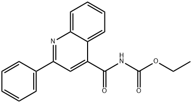 [(2-Phenyl-4-quinolinyl)carbonyl]carbamic acid ethyl ester 结构式