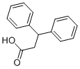 3,3-ジフェニルプロピオン酸 化学構造式