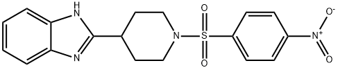 Piperidine, 4-(1H-benzimidazol-2-yl)-1-[(4-nitrophenyl)sulfonyl]- (9CI),606081-99-6,结构式