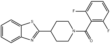 Piperidine, 4-(2-benzothiazolyl)-1-(2,6-difluorobenzoyl)- (9CI),606082-64-8,结构式