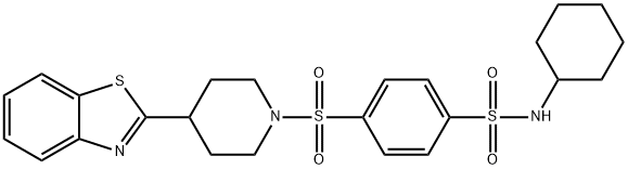 Benzenesulfonamide, 4-[[4-(2-benzothiazolyl)-1-piperidinyl]sulfonyl]-N-cyclohexyl- (9CI)|