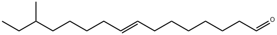 (E)-14-methylhexadec-8-enal 结构式