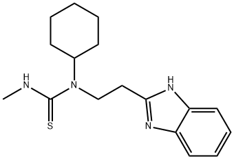 Thiourea, N-[2-(1H-benzimidazol-2-yl)ethyl]-N-cyclohexyl-N-methyl- (9CI) Structure