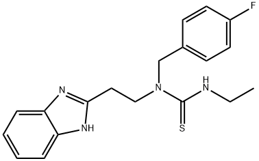 Thiourea, N-[2-(1H-benzimidazol-2-yl)ethyl]-N-ethyl-N-[(4-fluorophenyl)methyl]- (9CI) Structure