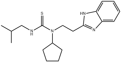 Thiourea, N-[2-(1H-benzimidazol-2-yl)ethyl]-N-cyclopentyl-N-(2-methylpropyl)- (9CI),606090-41-9,结构式
