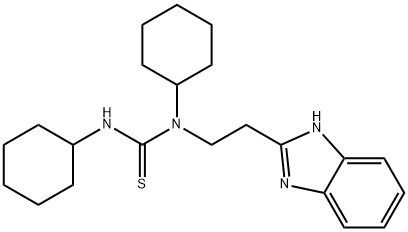 Thiourea, N-[2-(1H-benzimidazol-2-yl)ethyl]-N,N-dicyclohexyl- (9CI) 结构式