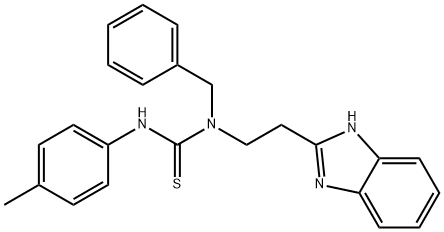 Thiourea, N-[2-(1H-benzimidazol-2-yl)ethyl]-N-(4-methylphenyl)-N-(phenylmethyl)- (9CI),606090-57-7,结构式