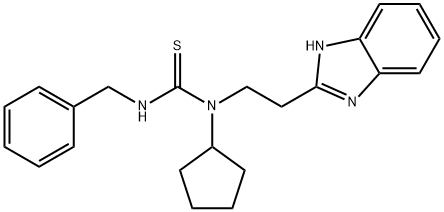 Thiourea, N-[2-(1H-benzimidazol-2-yl)ethyl]-N-cyclopentyl-N-(phenylmethyl)- (9CI)|