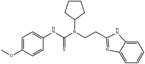 Thiourea, N-[2-(1H-benzimidazol-2-yl)ethyl]-N-cyclopentyl-N-(4-methoxyphenyl)- (9CI)|