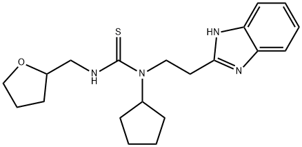 Thiourea, N-[2-(1H-benzimidazol-2-yl)ethyl]-N-cyclopentyl-N-[(tetrahydro-2-furanyl)methyl]- (9CI)|