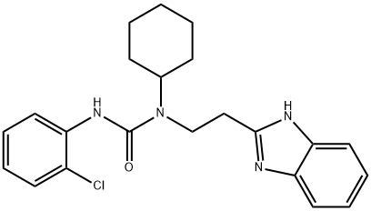 Urea, N-[2-(1H-benzimidazol-2-yl)ethyl]-N-(2-chlorophenyl)-N-cyclohexyl- (9CI),606091-13-8,结构式