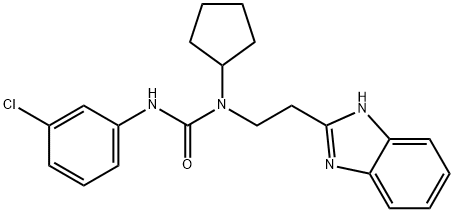 Urea, N-[2-(1H-benzimidazol-2-yl)ethyl]-N-(3-chlorophenyl)-N-cyclopentyl- (9CI),606091-20-7,结构式