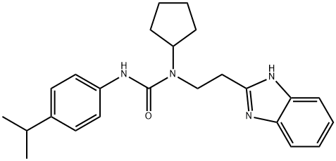Urea, N-[2-(1H-benzimidazol-2-yl)ethyl]-N-cyclopentyl-N-[4-(1-methylethyl)phenyl]- (9CI)|