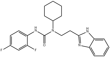 Urea, N-[2-(1H-benzimidazol-2-yl)ethyl]-N-cyclohexyl-N-(2,4-difluorophenyl)- (9CI)|