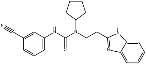 Urea, N-[2-(1H-benzimidazol-2-yl)ethyl]-N-(3-cyanophenyl)-N-cyclopentyl- (9CI)|