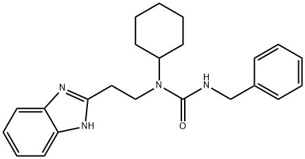 Urea, N-[2-(1H-benzimidazol-2-yl)ethyl]-N-cyclohexyl-N-(phenylmethyl)- (9CI),606091-36-5,结构式