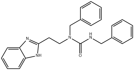 Urea, N-[2-(1H-benzimidazol-2-yl)ethyl]-N,N-bis(phenylmethyl)- (9CI) Struktur