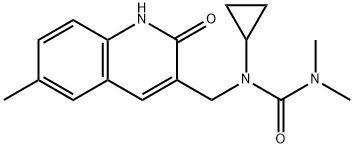 Urea, N-cyclopropyl-N-[(1,2-dihydro-6-methyl-2-oxo-3-quinolinyl)methyl]-N,N-dimethyl- (9CI)|