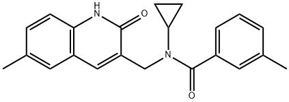 606095-15-2 Benzamide, N-cyclopropyl-N-[(1,2-dihydro-6-methyl-2-oxo-3-quinolinyl)methyl]-3-methyl- (9CI)