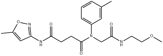 Butanediamide, N-[2-[(2-methoxyethyl)amino]-2-oxoethyl]-N-(5-methyl-3-isoxazolyl)-N-(3-methylphenyl)- (9CI)|