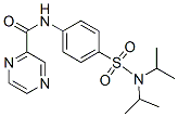 Pyrazinecarboxamide, N-[4-[[bis(1-methylethyl)amino]sulfonyl]phenyl]- (9CI) Structure