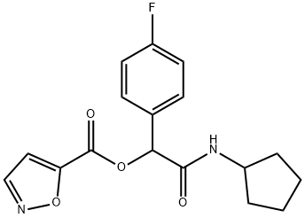 5-Isoxazolecarboxylicacid,2-(cyclopentylamino)-1-(4-fluorophenyl)-2-oxoethylester(9CI)|
