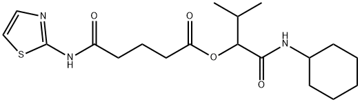 Pentanoic acid, 5-oxo-5-(2-thiazolylamino)-, 1-[(cyclohexylamino)carbonyl]-2-methylpropyl ester (9CI),606102-70-9,结构式