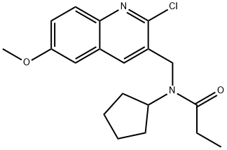 606102-71-0 Propanamide, N-[(2-chloro-6-methoxy-3-quinolinyl)methyl]-N-cyclopentyl- (9CI)