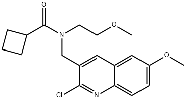 606103-23-5 Cyclobutanecarboxamide, N-[(2-chloro-6-methoxy-3-quinolinyl)methyl]-N-(2-methoxyethyl)- (9CI)