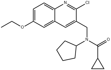 606103-28-0 Cyclopropanecarboxamide, N-[(2-chloro-6-ethoxy-3-quinolinyl)methyl]-N-cyclopentyl- (9CI)