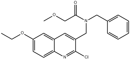 Acetamide, N-[(2-chloro-6-ethoxy-3-quinolinyl)methyl]-2-methoxy-N-(phenylmethyl)- (9CI)|