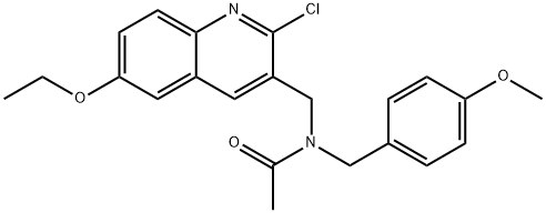 Acetamide, N-[(2-chloro-6-ethoxy-3-quinolinyl)methyl]-N-[(4-methoxyphenyl)methyl]- (9CI)|