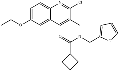 606103-90-6 Cyclobutanecarboxamide, N-[(2-chloro-6-ethoxy-3-quinolinyl)methyl]-N-(2-furanylmethyl)- (9CI)