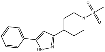 606103-91-7 Piperidine, 1-(methylsulfonyl)-4-(5-phenyl-1H-pyrazol-3-yl)- (9CI)