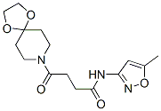 Butanamide, 4-(1,4-dioxa-8-azaspiro[4.5]dec-8-yl)-N-(5-methyl-3-isoxazolyl)-4-oxo- (9CI) 结构式