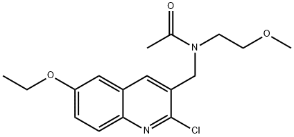606104-02-3 Acetamide, N-[(2-chloro-6-ethoxy-3-quinolinyl)methyl]-N-(2-methoxyethyl)- (9CI)