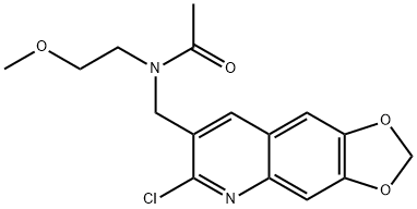 Acetamide, N-[(6-chloro-1,3-dioxolo[4,5-g]quinolin-7-yl)methyl]-N-(2-methoxyethyl)- (9CI) Structure