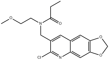 Propanamide, N-[(6-chloro-1,3-dioxolo[4,5-g]quinolin-7-yl)methyl]-N-(2-methoxyethyl)- (9CI)|