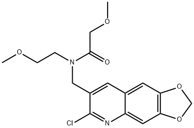 Acetamide, N-[(6-chloro-1,3-dioxolo[4,5-g]quinolin-7-yl)methyl]-2-methoxy-N-(2-methoxyethyl)- (9CI),606104-76-1,结构式