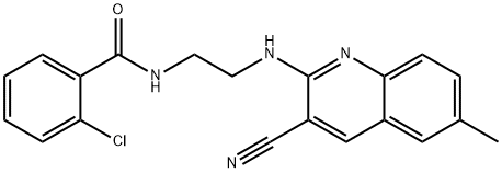 606105-48-0 Benzamide, 2-chloro-N-[2-[(3-cyano-6-methyl-2-quinolinyl)amino]ethyl]- (9CI)