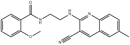 Benzamide, N-[2-[(3-cyano-6-methyl-2-quinolinyl)amino]ethyl]-2-methoxy- (9CI),606105-50-4,结构式