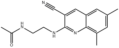 Acetamide, N-[2-[(3-cyano-6,8-dimethyl-2-quinolinyl)amino]ethyl]- (9CI),606105-63-9,结构式