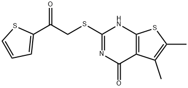 606107-45-3 Thieno[2,3-d]pyrimidin-4(1H)-one, 5,6-dimethyl-2-[[2-oxo-2-(2-thienyl)ethyl]thio]- (9CI)