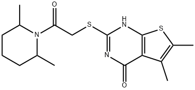 606107-70-4 Piperidine, 1-[[(1,4-dihydro-5,6-dimethyl-4-oxothieno[2,3-d]pyrimidin-2-yl)thio]acetyl]-2,6-dimethyl- (9CI)