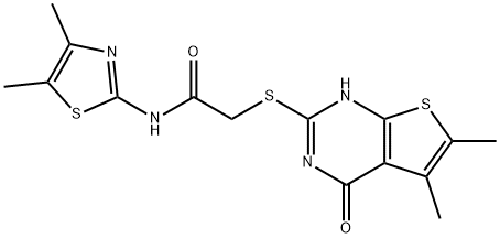 Acetamide, 2-[(1,4-dihydro-5,6-dimethyl-4-oxothieno[2,3-d]pyrimidin-2-yl)thio]-N-(4,5-dimethyl-2-thiazolyl)- (9CI)|