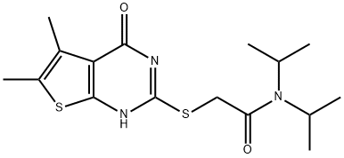 Acetamide, 2-[(1,4-dihydro-5,6-dimethyl-4-oxothieno[2,3-d]pyrimidin-2-yl)thio]-N,N-bis(1-methylethyl)- (9CI)|