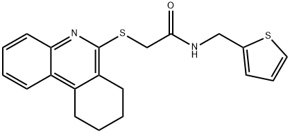 Acetamide, 2-[(7,8,9,10-tetrahydro-6-phenanthridinyl)thio]-N-(2-thienylmethyl)- (9CI),606108-57-0,结构式