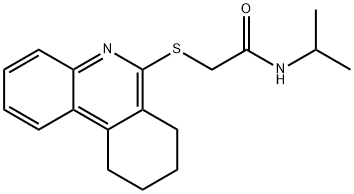 Acetamide, N-(1-methylethyl)-2-[(7,8,9,10-tetrahydro-6-phenanthridinyl)thio]- (9CI),606108-59-2,结构式