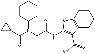 Benzo[b]thiophene-3-carboxamide, 2-[[[cyclohexyl(cyclopropylcarbonyl)amino]acetyl]amino]-4,5,6,7-tetrahydro- (9CI)|