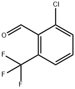 2-クロロ-6-(トリフルオロメチル)ベンズアルデヒド 化学構造式